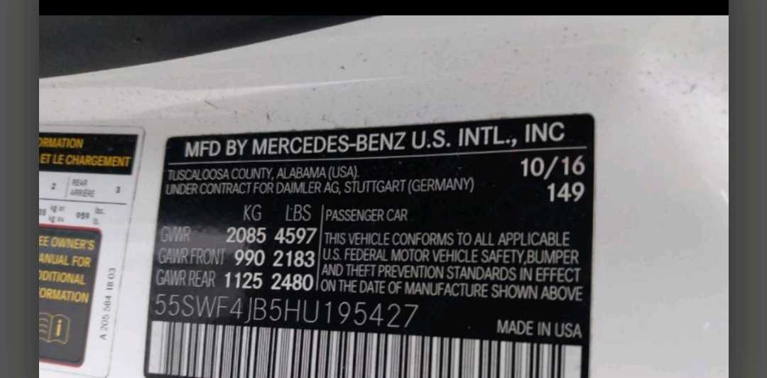 Car Image 2017 MERCEDES C Class